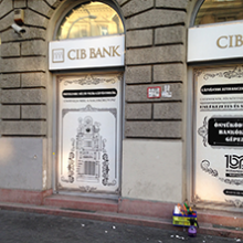 CIB Bank portáldekoráció