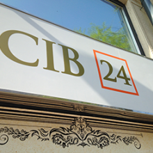 CIB Bank portáldekoráció