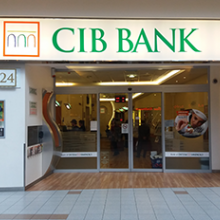 CIB Bank portáldekoráció