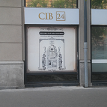 CIB Bank portáldekoráció